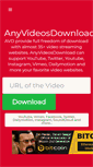 Mobile Screenshot of anyvideosdownload.com